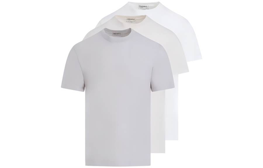 Maison Margiela Set Of Three Crewneck Straight Hem T Shirt