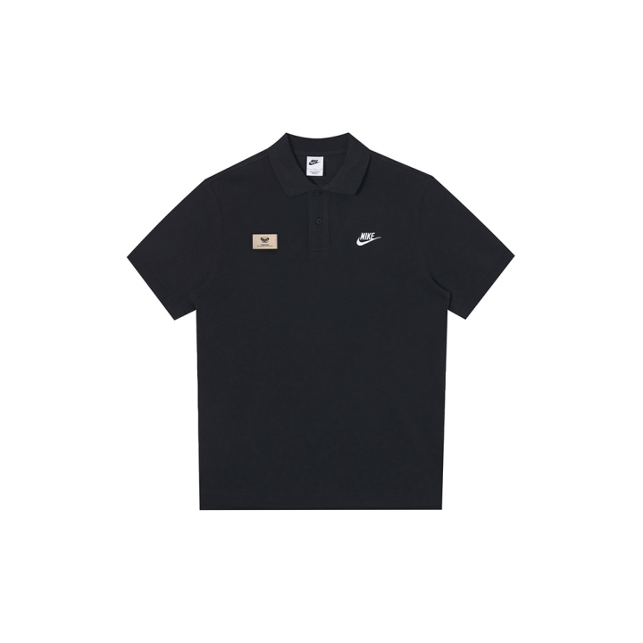 Nike Nike Polo Shirts Unisex Black Polo Collar Moderate Straight Fit