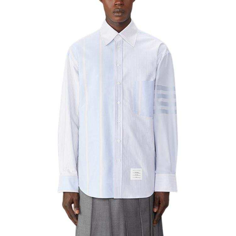 THOM BROWNE THOM BROWNE Striped 4 Bar Shirt