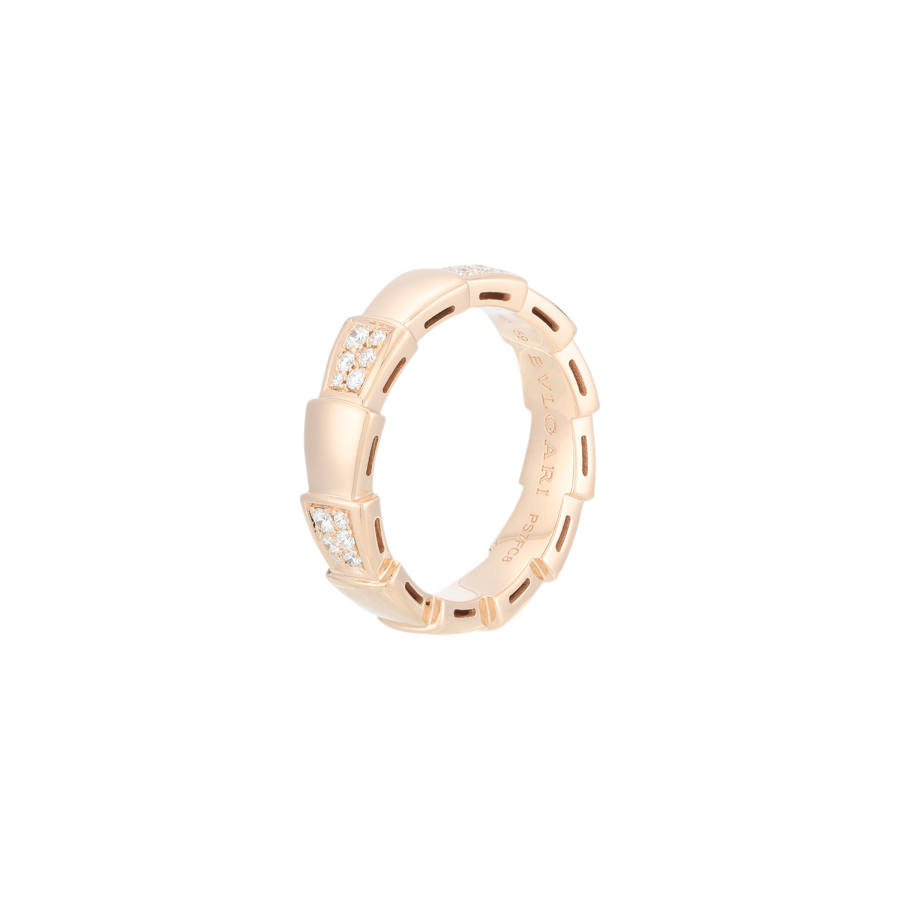BVLGARI Karat Gold Rings Unisex Rose Gold