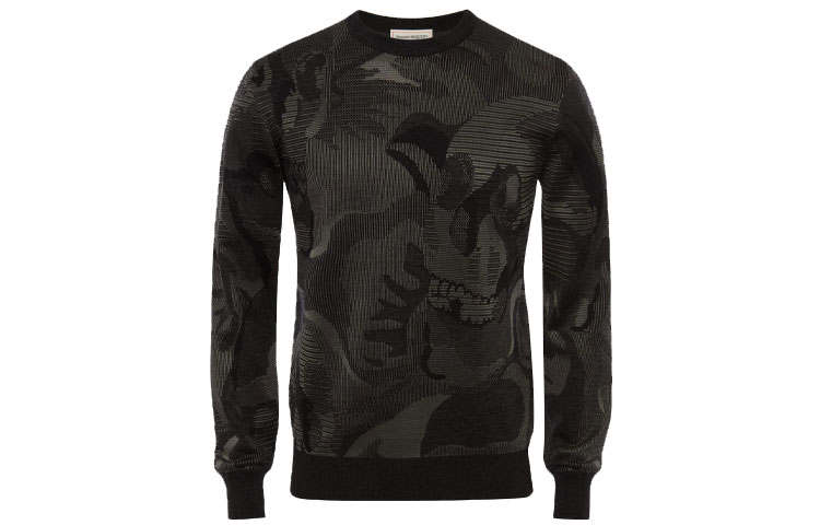 Alexander McQueen Alexander McQueen Abstract-print Long-sleeve Sweatshirt