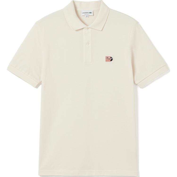 LACOSTE Polo Shirt Men's Cream White