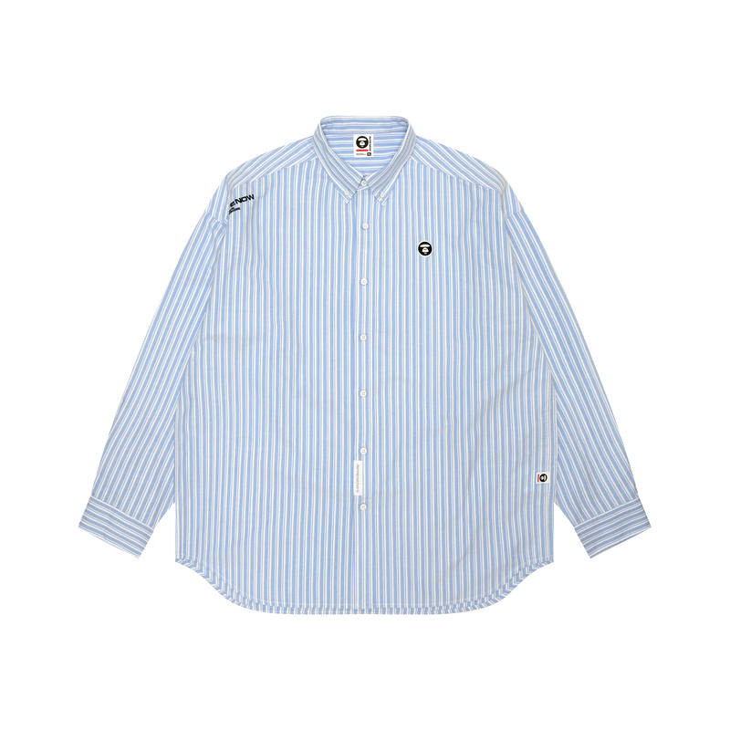 Aape By *A Bathing APE® Logo embroidered Cotton Shirt