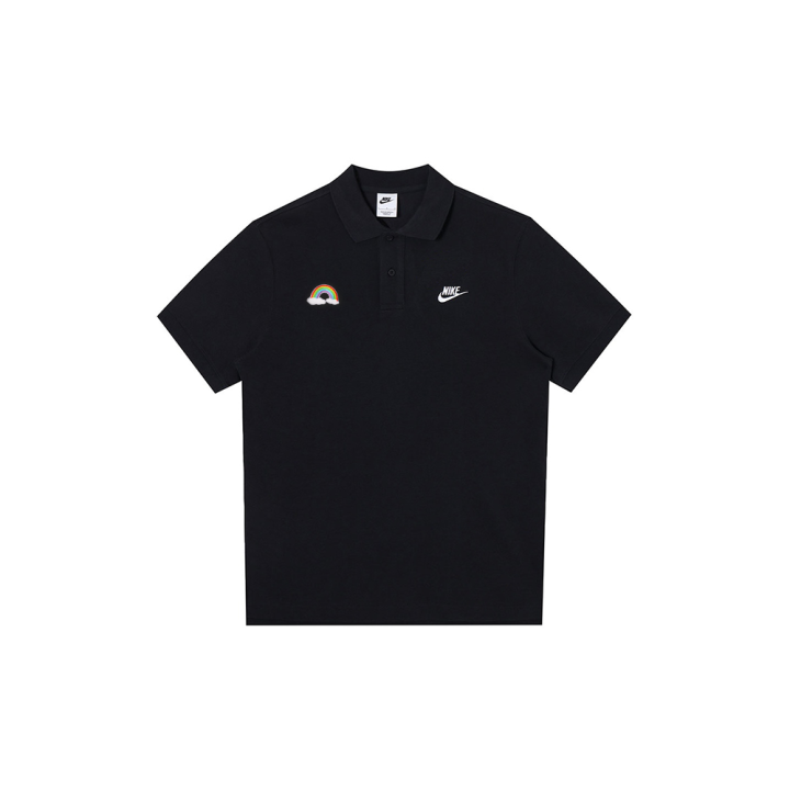 Nike Nike Polo Shirts Unisex Black Polo Collar Moderate Straight Fit