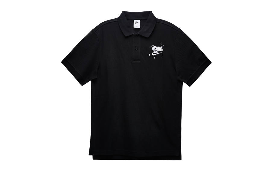 Nike Nike Polo Shirts Men's Black Polo Collar Moderate Straight Fit