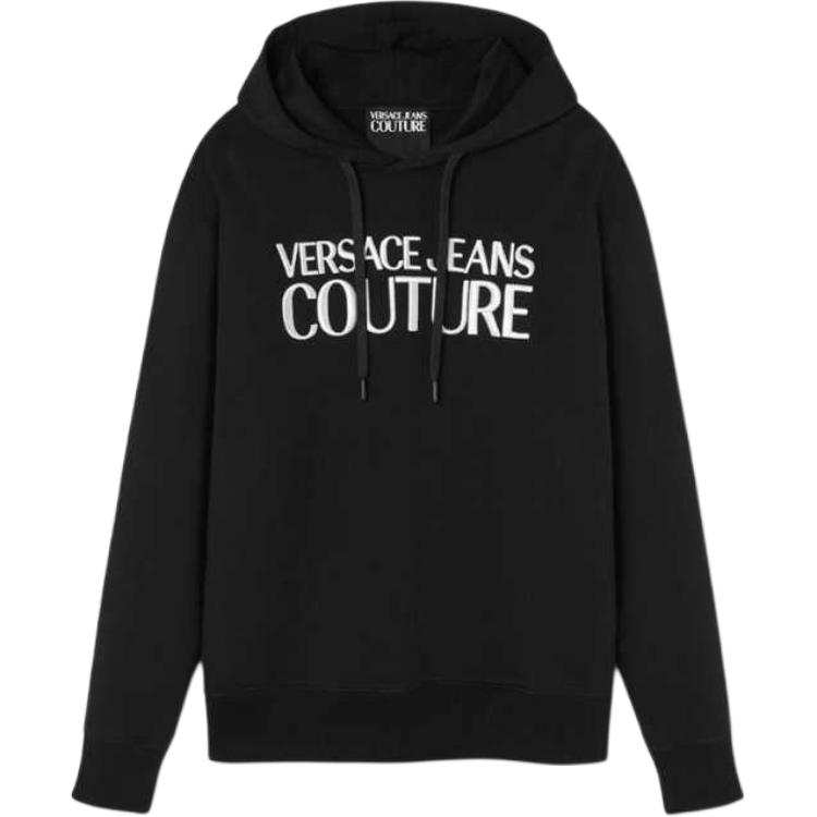 VERSACE JEANS COUTURE Logo embroidered Cotton Hoodie