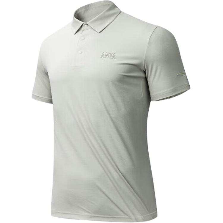 Anta Polo Shirt Men's Smoke Heather Gray