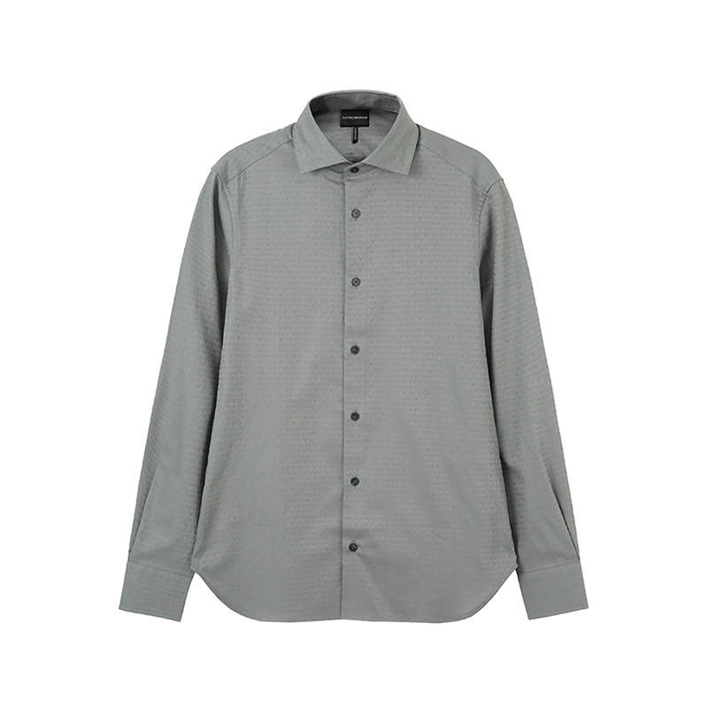 EMPORIO ARMANI SS24 Shirt Men's Gray Green