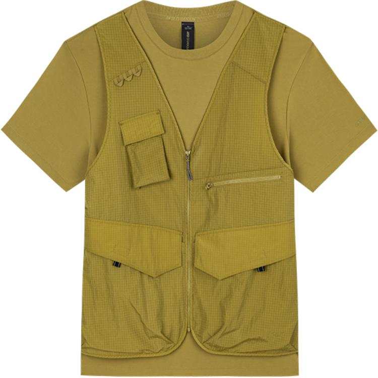 Anta T Shirt Men's Light Coffee Green
