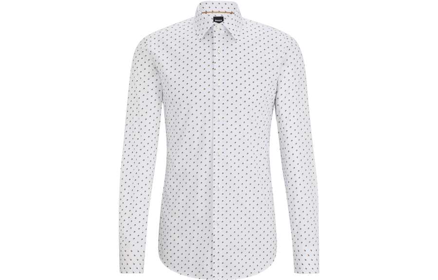 HUGO BOSS Boss Geometric print Cotton Shirt
