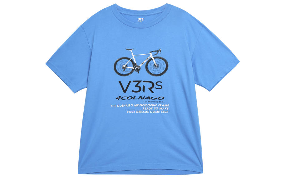 UNIQLO T Shirts Unisex Blue Crew Neck Moderate Straight Fit