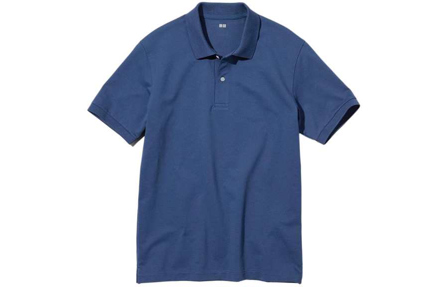 UNIQLO Polo Shirt Unisex Sea Blue
