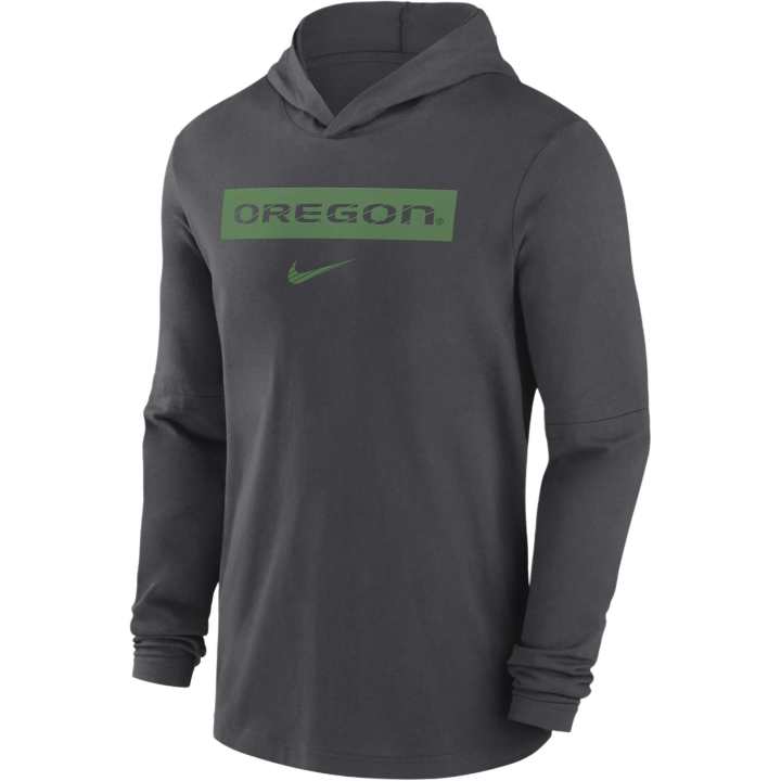 Nike Nike Oregon Ducks Sideline Men's Nike Dri-FIT College Long-Sleeve Hooded Top