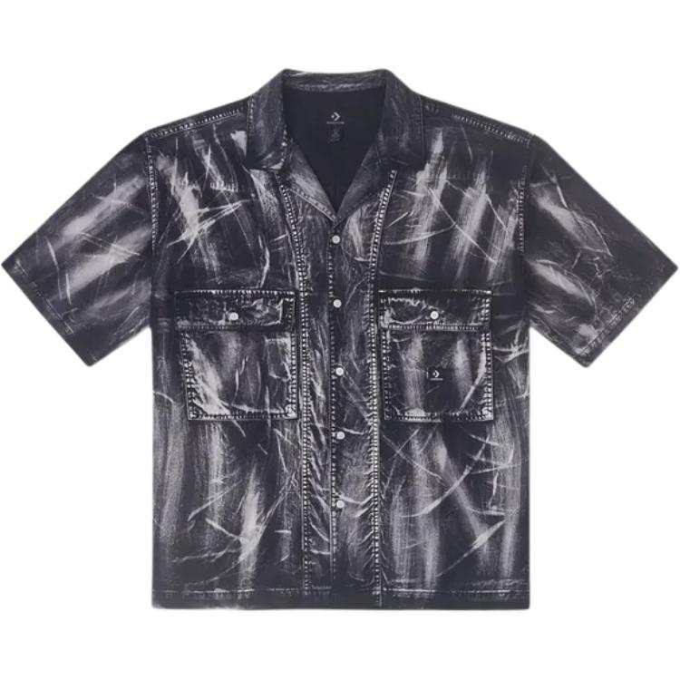 Converse Converse Shirts Men's Black Lapel Moderate Other