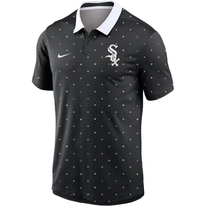 Nike Nike Chicago White So Polo Shirt Men's Black