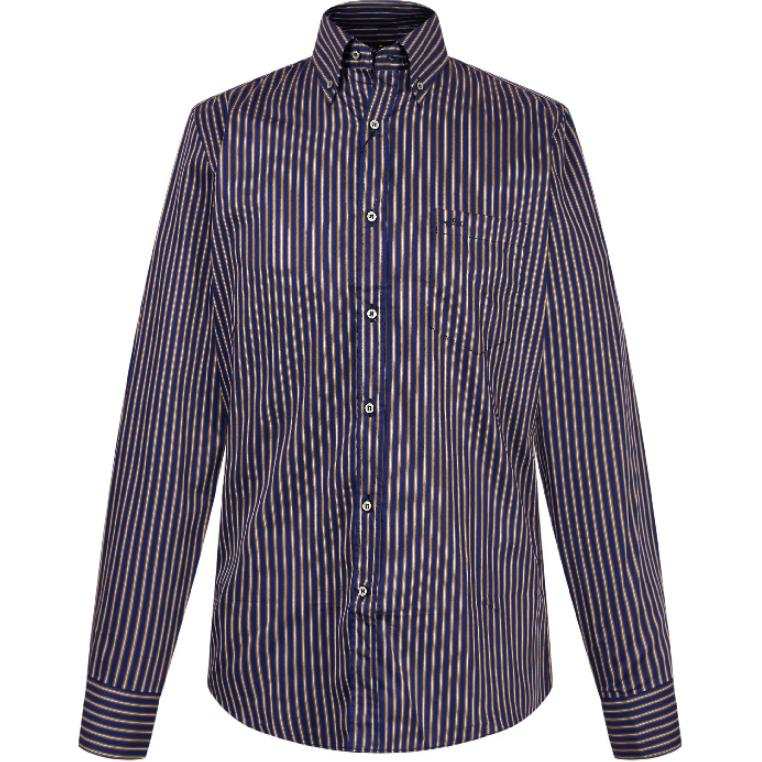 Paul & Shark Shirt Men's Black Stripes