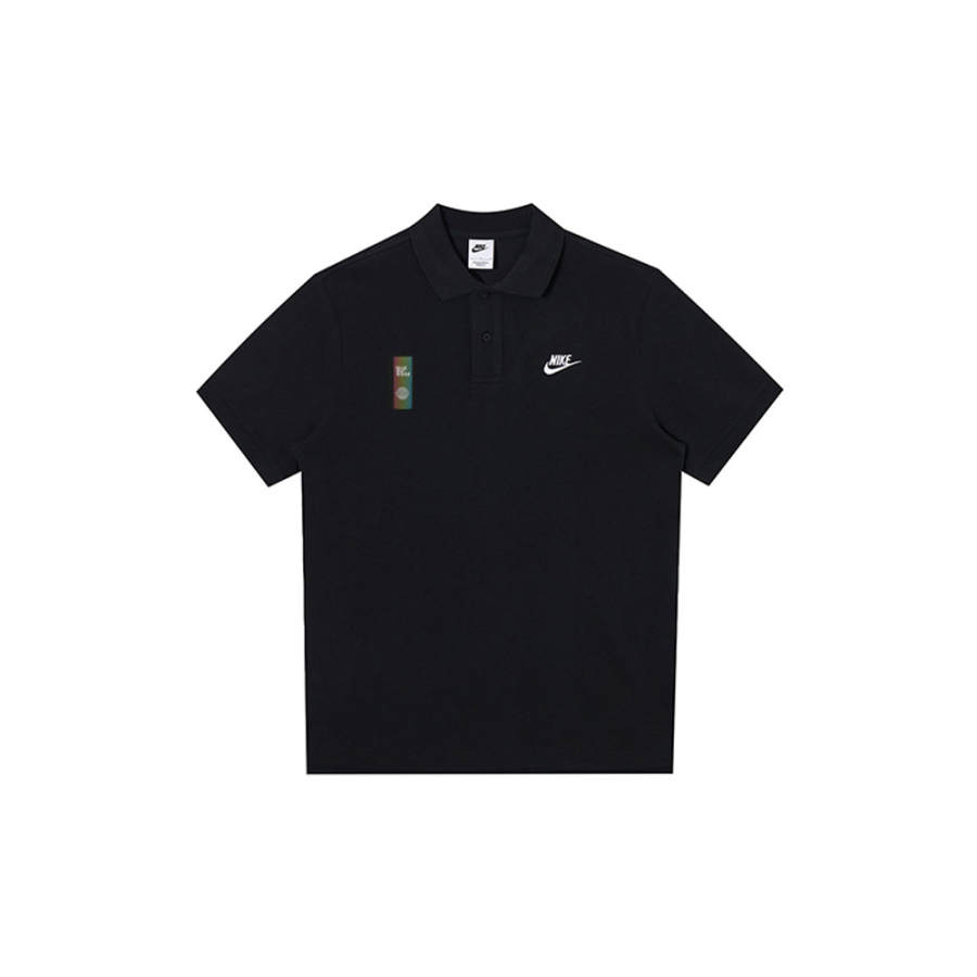 Nike Nike Polo Shirts Unisex Black Polo Collar Moderate Straight Fit