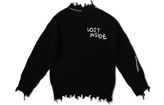 PCLP Sweaters Unisex Black Crew Neck Moderate Other