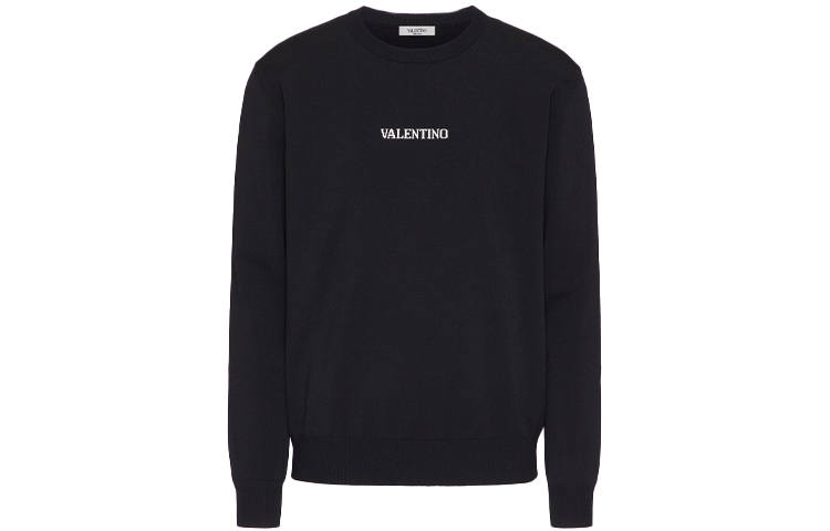 Valentino Jacquard Logo Long Sleeved Sweater