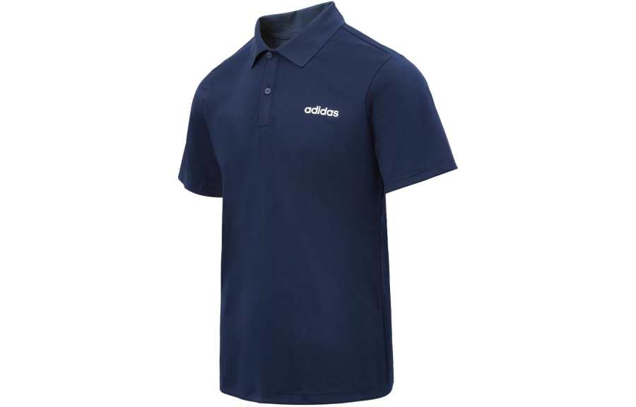 Adidas Adidas Polo Shirts Men's Navy Polo Collar Moderate Straight Fit