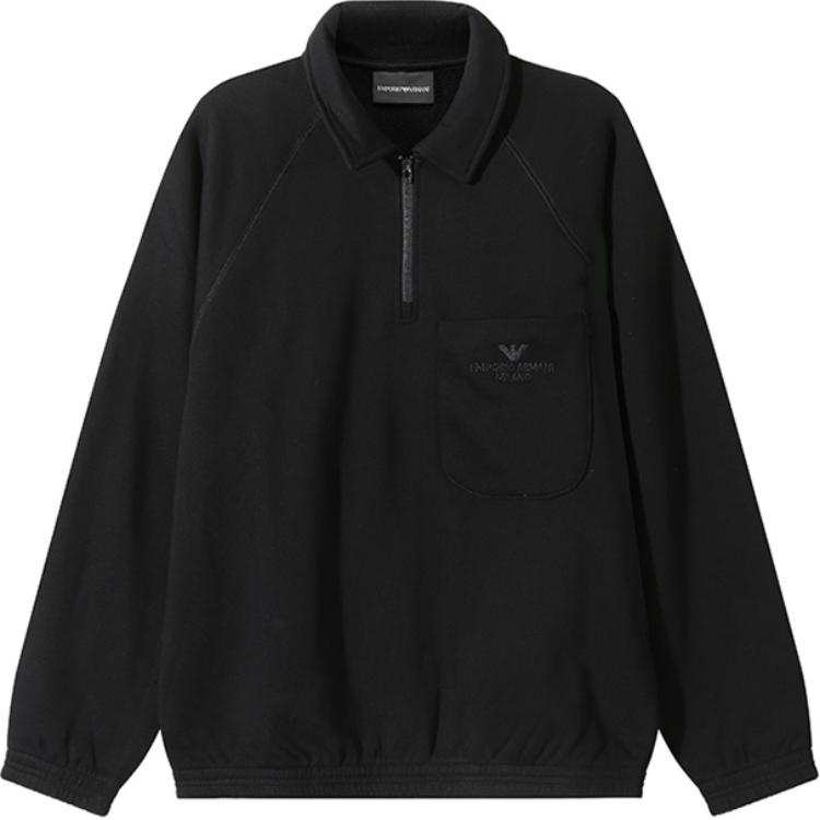 EMPORIO ARMANI SS24 Sweatshirt Men's Black