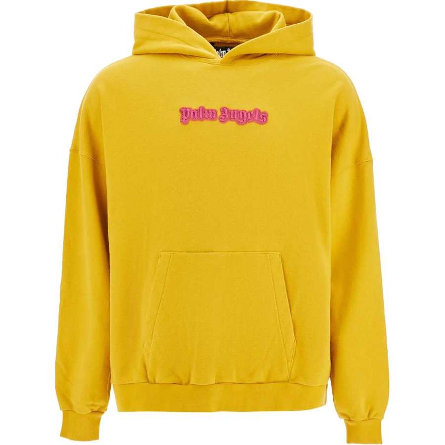 PALM ANGELS Logo Embroidered Hoodie