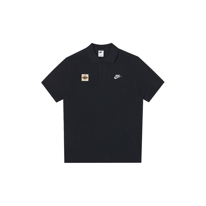 Nike Nike Polo Shirts Unisex Black Polo Collar Moderate Straight Fit