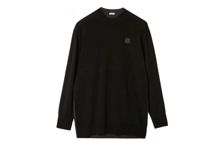 LOEWE LOEWE Sweaters Men's Black Crew Neck Moderate Other