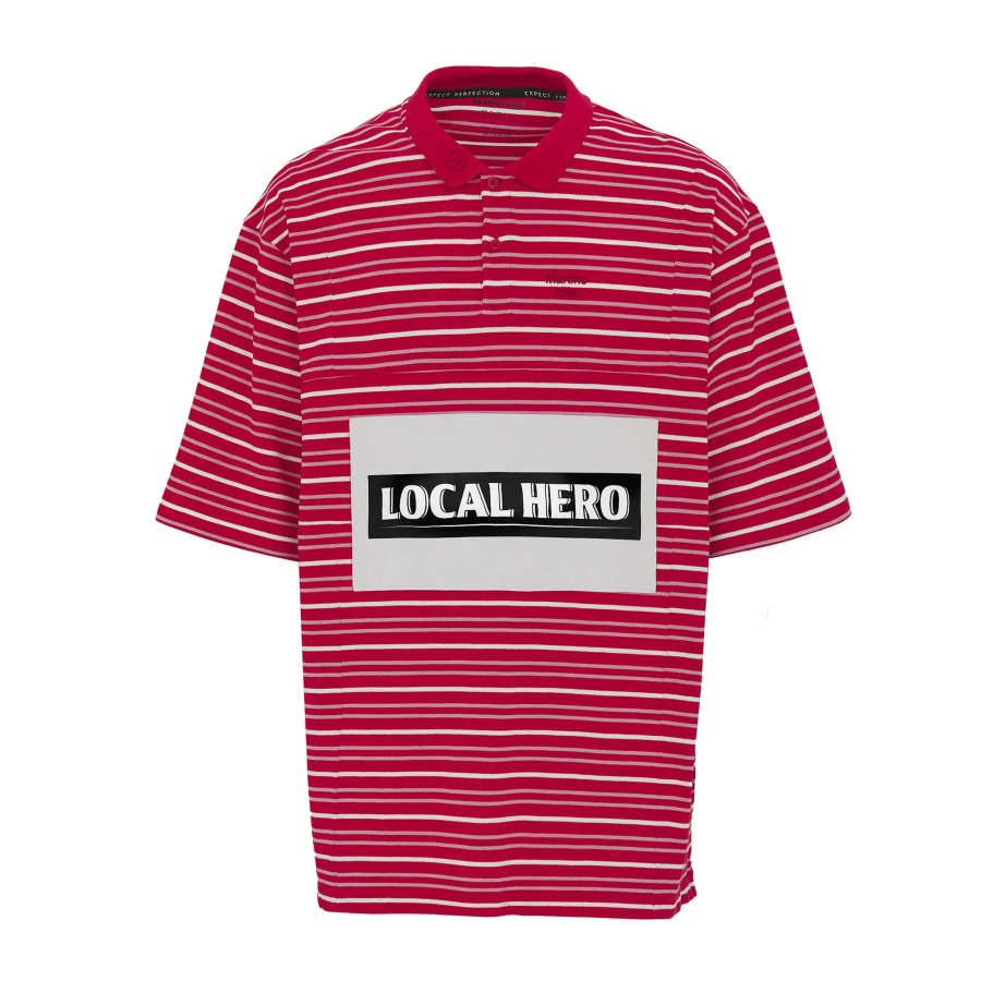 Martine Rose striped polo shirt