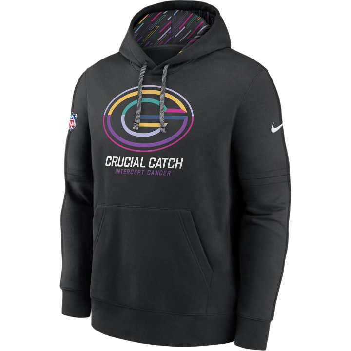 Nike Nike Green Bay Packers Crucial Catch Club Men's Nike Nfl Pullover Hoodie