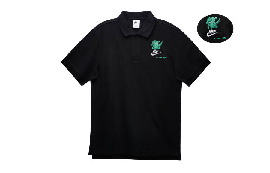 Nike Nike Polo Shirts Men's Black Polo Collar Moderate Straight Fit