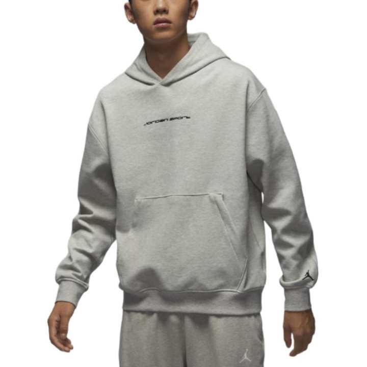Jordan Jordan Sport Dri FITHOOP Fleece Sweatshirt Men's Heather Gray/Black