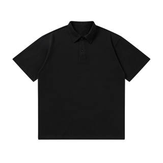 I.E Polo Shirts Unisex Polo Collar Moderate Straight Fit