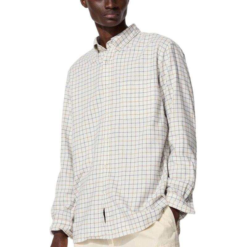UNIQLO Shirts Unisex Ivory Lapel Thin Other
