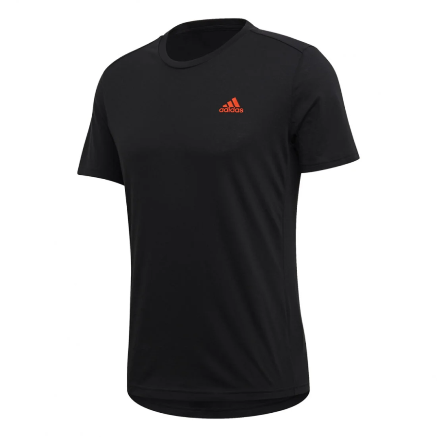 Adidas Adidas T Shirts Men's Black Crew Neck Moderate Straight Fit