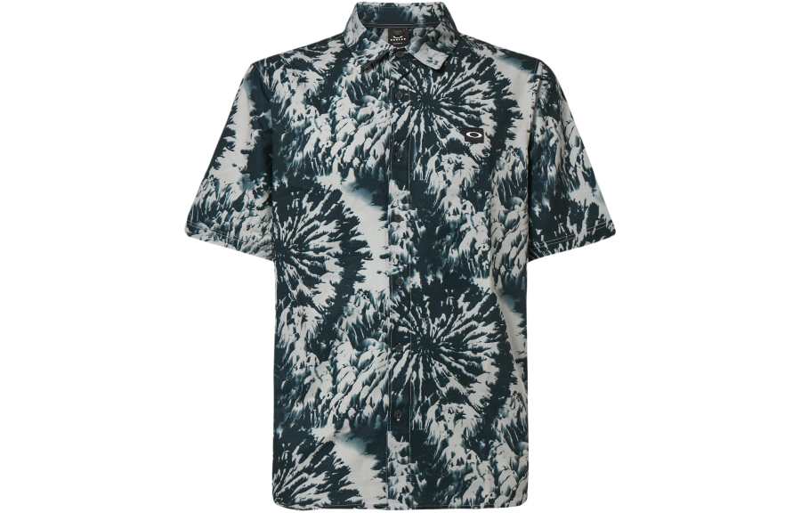 Oakley Shirt Men's Black Mountain Tie Dye