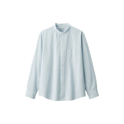 MUJI Shirts Men's Stand Collar Moderate