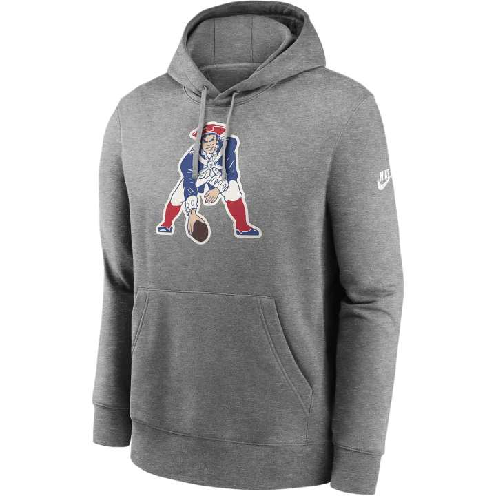 Nike Nike New England Patriots Rewind Club Logo Men’s Nike Nfl Pullover Hoodie