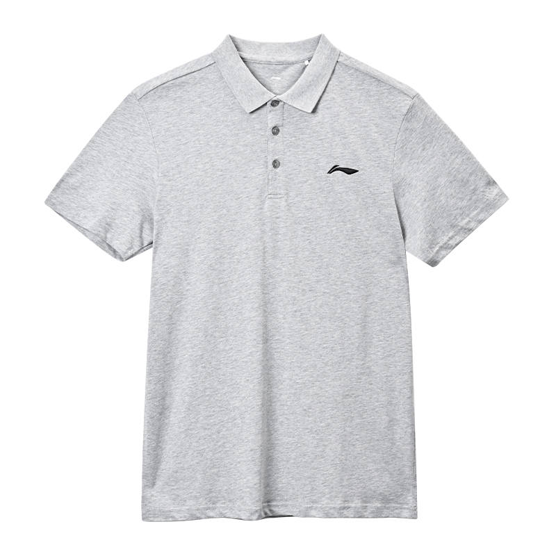 Li-Ning Li Ning Sports Life Collection Polo Shirt Men's Gray