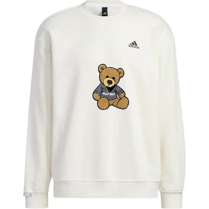 Adidas Adidas Sweatshirts Unisex White Crew Neck Moderate Regular