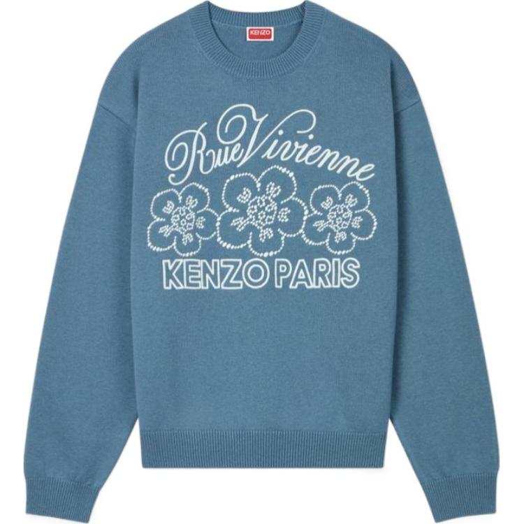 KENZO KENZO Sweaters Unisex Blue Crew Neck Moderate Other