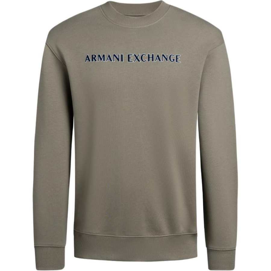 ARMANI EXCHANGE Armani Exchange logo-embroidered crew-neck sweatshirt