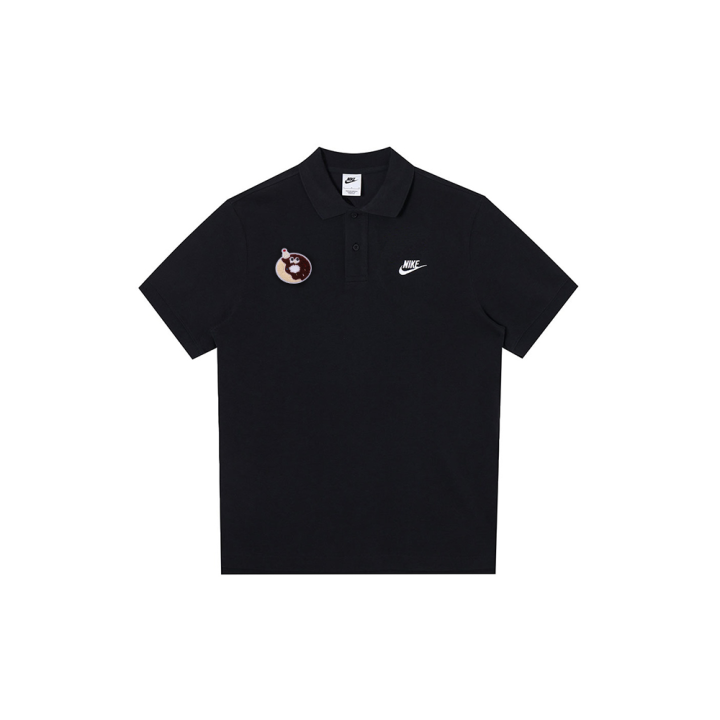 Nike Nike Polo Shirts Men's Black Polo Collar Moderate Straight Fit