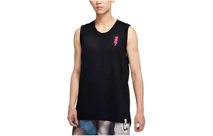 Jordan Jordan DRY ZION Tank Tops Men's Black Crew Neck Moderate Straight Fit