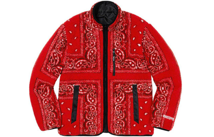 Supreme Supreme Reversible Bandana Fleece Jacket