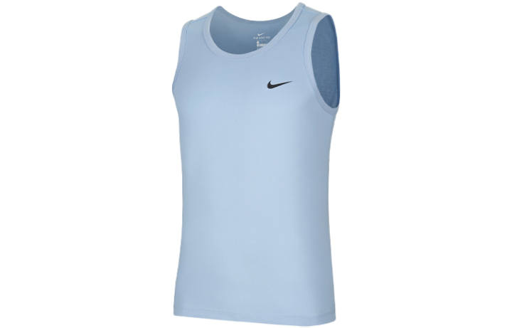 Nike Nike Tank Tops Men's Blue Crew Neck Moderate Straight Fit