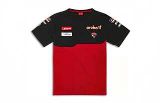 Ducati T Shirts Unisex Red Crew Neck Thin Straight Fit