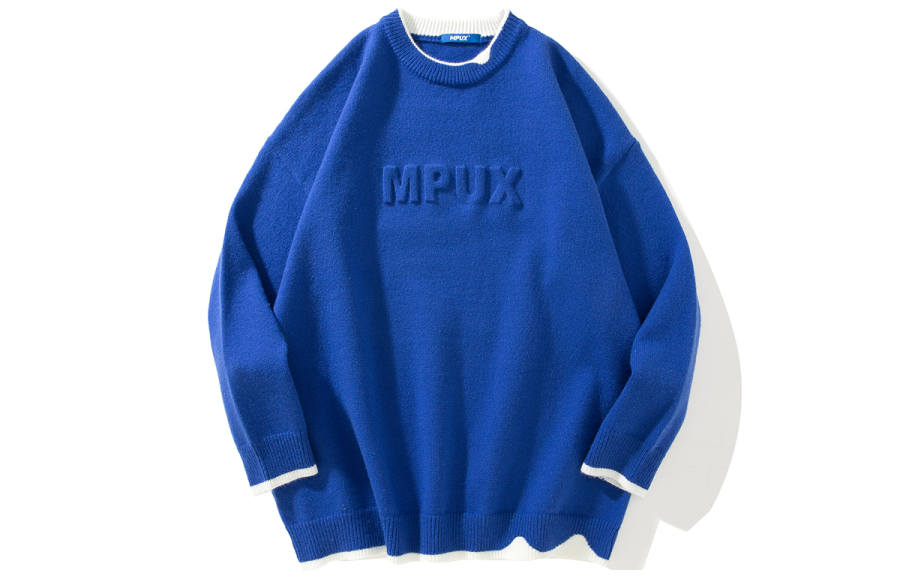 MPUX Sweaters Unisex Crew Neck Thickened