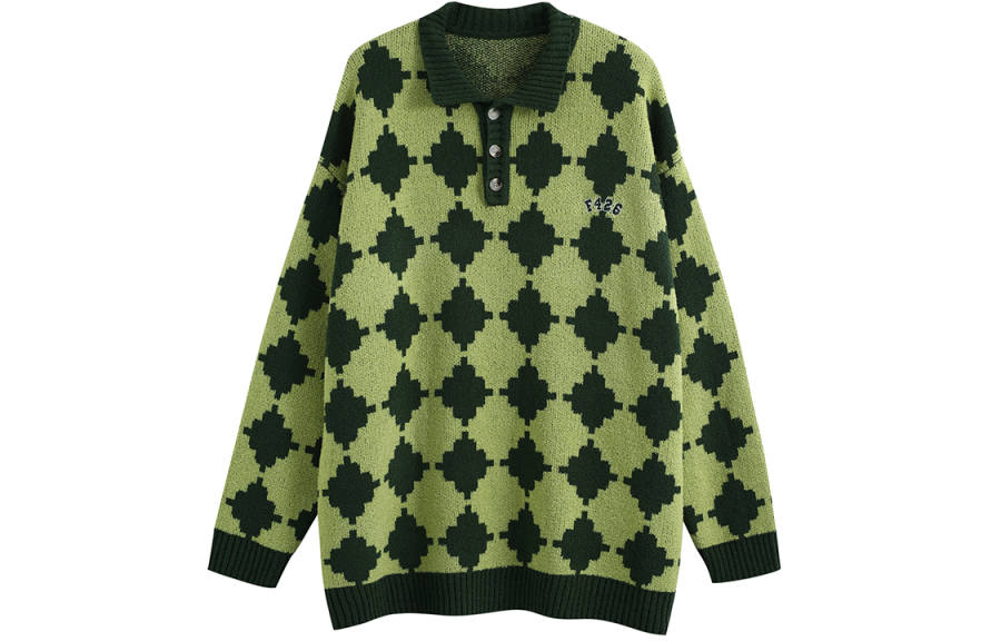 F426 F426 Sweaters Unisex Polo Collar Moderate Base Layer