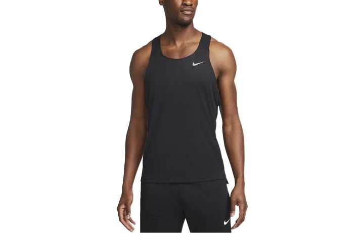 Nike Nike Tank Tops Men's Black Crew Neck Moderate Racerback